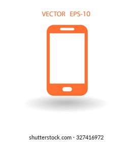 Icono plano del smartphone