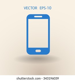 Icono plano del smartphone
