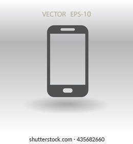Flat icon of smartphone