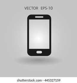 Flat icon of smartphone