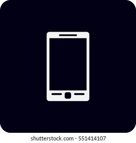 Flat icon of smartphone