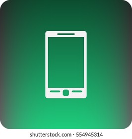 Flat icon of smartphone