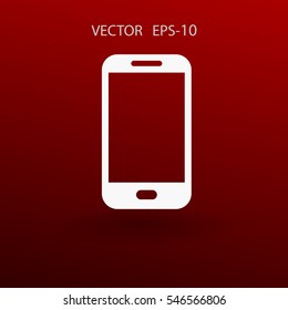 Flaches Symbol für Smartphone. Vektorgrafik