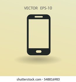 Flaches Symbol für Smartphone. Vektorgrafik