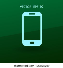 Flaches Symbol für Smartphone. Vektorgrafik