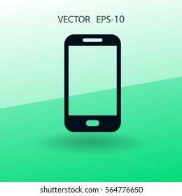 Icono plano del smartphone. ilustración vectorial