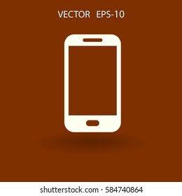 Flaches Symbol für Smartphone. Vektorgrafik