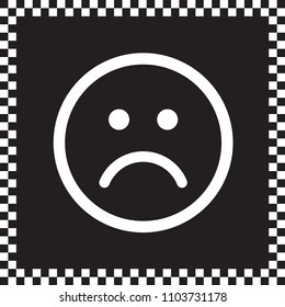 Flat icon smiley
