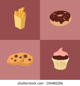 flat icon snack. concept vector illustration
