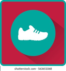 Flat icon. Sneaker.