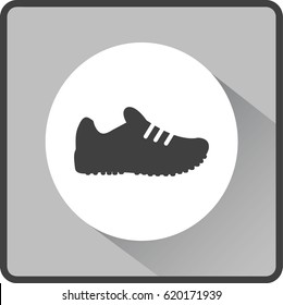 Flat icon. Sneaker.
