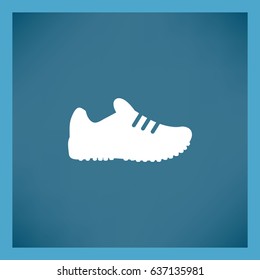 Flat icon. Sneaker.
