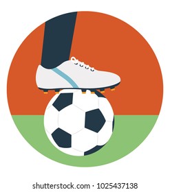 Flat icon soccer, soccer field 