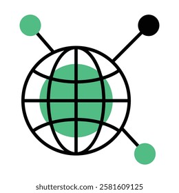Flat icon for Social Network in Design And Development. Perfect for creative projects, modern sites, and digital innovation that boosts brand impact.