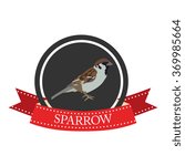 flat icon sparrow in vector format eps10