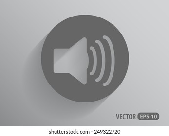 Flat icon of speaker