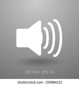 Icono plano del altavoz