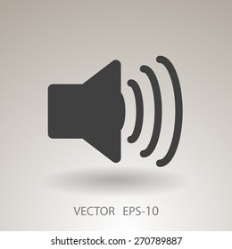 Flat icon of speaker