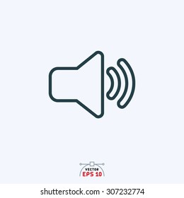 flat icon of speaker.