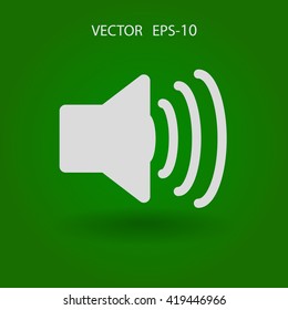 Icono plano del altavoz