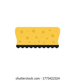 Flat icon sponge isolated on white background. Vector illustration.