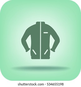 Flat icon. Sport jacket.