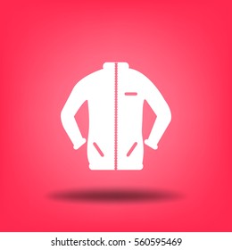 Flat icon. Sport jacket.