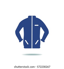 Flat icon. Sport jacket.