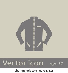 Flat icon. Sport jacket.