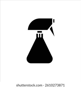 Flat Icon Spray Bottle Stylized and Editable Vector Illustration for House Appliances Design Theme.