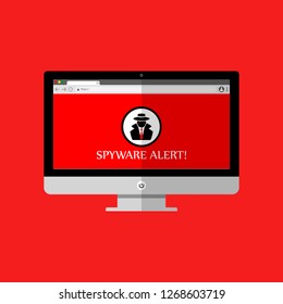 Flat icon spy ware, useful icon for any apps.