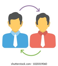 
Flat icon stakeholder, shareholder
