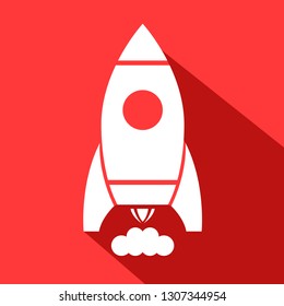 Flat Icon Startup. Vector illustration. Symbol of a startup in business.