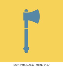 flat icon steel ax