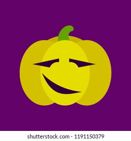 flat icon stylish background halloween pumpkin