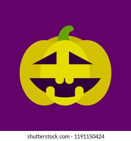 flat icon stylish background halloween pumpkin