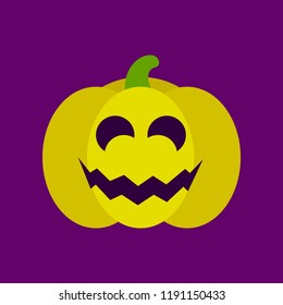 flat icon stylish background halloween pumpkin