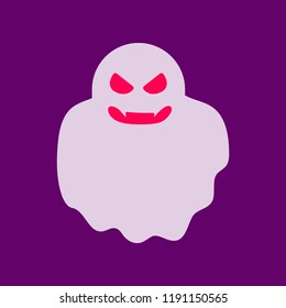 flat icon stylish background Halloween ghost