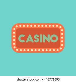 flat icon stylish background poker casino sign