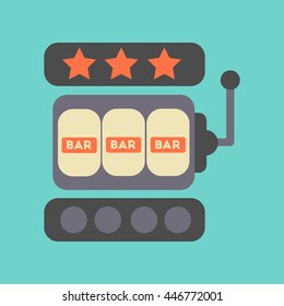 flat icon stylish background poker slot machine