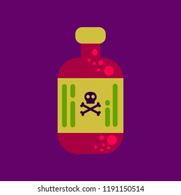flat icon stylish background potion in bottle