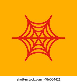 flat icon stylish background spider's web