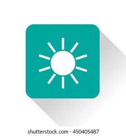 flat icon of sun. Weather vector symbol