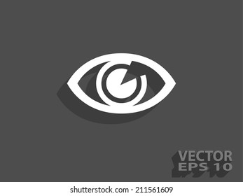 Flat icon of supervision
