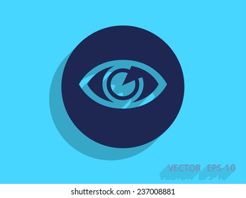 Flat icon of supervision
