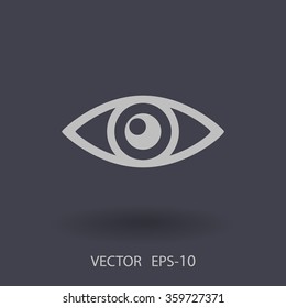 Flat icon of supervision