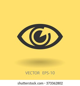 Flat icon of supervision
