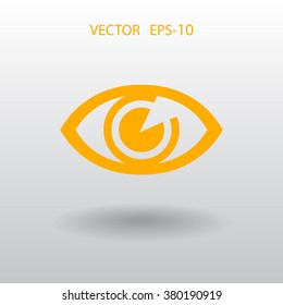 Flat icon of supervision