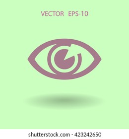 Flat icon of supervision