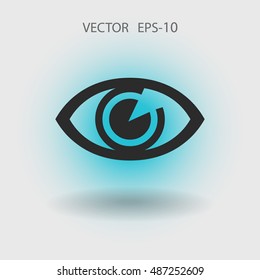 Flat icon of supervision